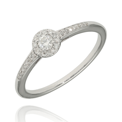 Fehér arany gyűrű 55-ös méret (M460-55)